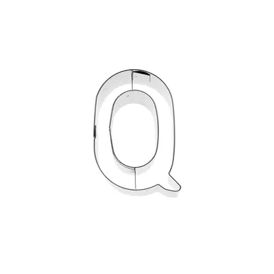 Immagine prodotto di Birkmann Ausstechform Buchstabe Q, Ausstecher, Plätzchenform, Keks, Plätzchen, Edelstahl, 6 cm, 196452