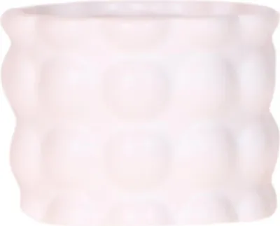 Produktbild von Ziertopf Baumwolle Weiß Ø6cm Blumentopf Pflanztopf Übertopf Pflanzgefäß Pflanzkübel