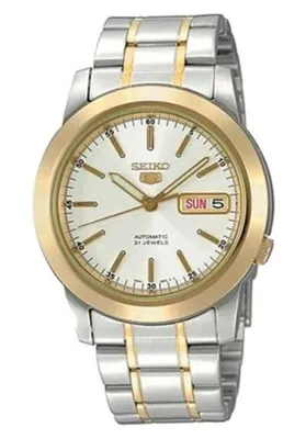 Immagine prodotto di Orologio da uomo Seiko automatico con cinturino in acciaio inossidabile bicolore argento - SNKE54K1