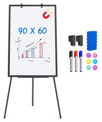 Magnetisches Whiteboard 60x90 cm mit Stativ, Flipchart