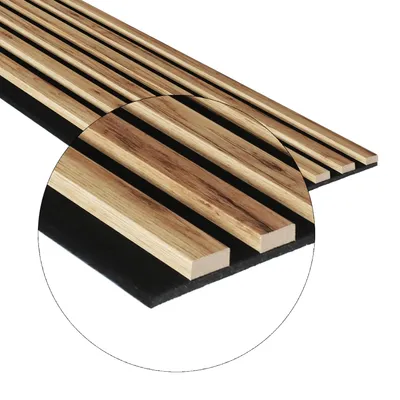 Zdjęcie produktu dla Lamele na filcu 265x30 Ścienne Panele Akustyczne Dąb Naturalny Wotan 7L