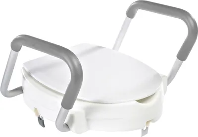 Produktbild von Ridder HANDICAP WC-Sitz erhöht um 10 cm, inkl. Haltegriffe, weiß