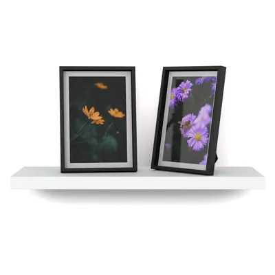 Produktbild von STIV Möbel | Wandregal Weiß Matt 40 cm | Regalbrett unsichtbare Montage | Hängeregal für Bücher Deko Wohnzimmer Küche