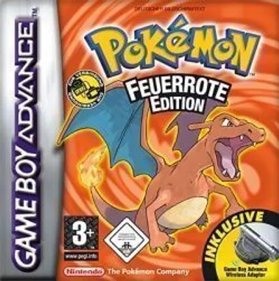 Produktbild von Pokemon - Feuerrote Edition + Wireless Adapter