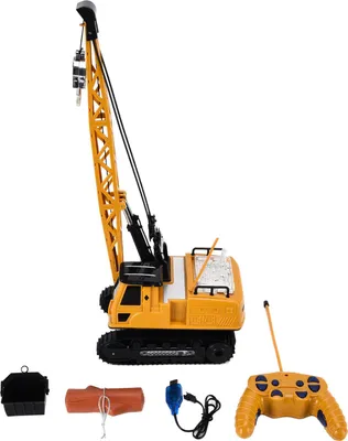 Obrázek produktu pro Věžový jeřáb Truck crawler 12-kanálový se 7 barevnými světly, hudební technologie, dálkově ovládaná hračka pro chlapce