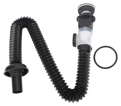 Image de Tuyau de vidange pour lavabo, empêche le refoulement, élimine les mauvaises odeurs, siphon anti-fuite pour usage domestique