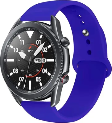 Produktbild von Strap-it Samsung Galaxy Watch 3 45mm Sportarmband (Blau)