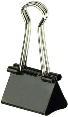 Produktbild von Foldbackklammer 41mm schwarz VE=108x12 Stück