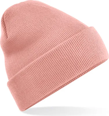 Image de Beechfield B45 | Original Cuffed Beanie Bonnet d'hiver - Couleur : Blush - Taille : One Size