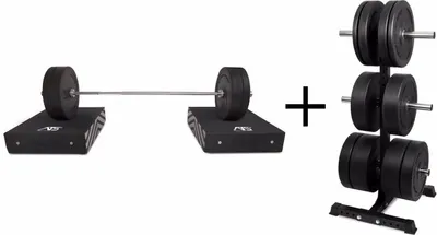 Produktbild von Fitness Krafttraining Abwurfblöcke Gewichtsscheiben Ständer & Trainingsstange