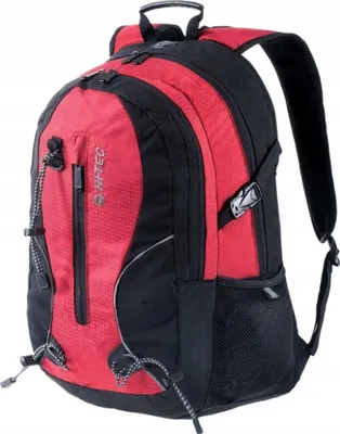 Produktbild von HI-TEC Rucksack Mandor, 20 l, 44x29x15 cm, 100% Polyester, Audiosystem, belüfteter und ergonomischer Rücken, verstellbare Gurte, Reflektoren, Organizer, Pfeife, 0,54 kg, für Alltag & Wandern, Stiftefach