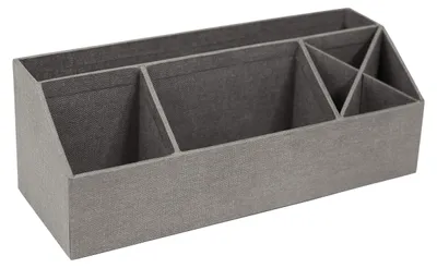 Imagen del producto de Organizador de escritorio BIGSO ELISA – Caja de almacenamiento con 4 compartimentos – Para escritorio