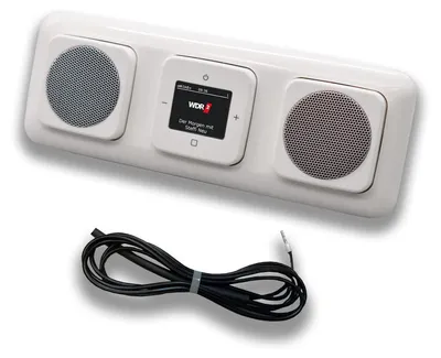 Produktbild von Busch Jäger DAB+ Unterputzradio UP Radio 8215 U-101 (8215U-101) Komplettset Reflex SI alpinweiß + 2 x Lautsprecher in 3fach Rahmen 2513-214 + 0,9 Meter EBROM Wurfantenne zur Empfangsoptimierung