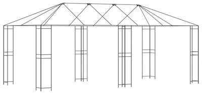 Immagine prodotto di vidaXL Struttura per gazebo 6 x 3 m in acciaio nero
