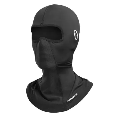 Produktbild von ROCKBROS Sturmhaube Atmungsaktiv Sturmmaske UPF 50+ Multifunktionstuch Elastisch Halstuch für Radsport  Damen Herren Mit Brillenlöcher Schwarz