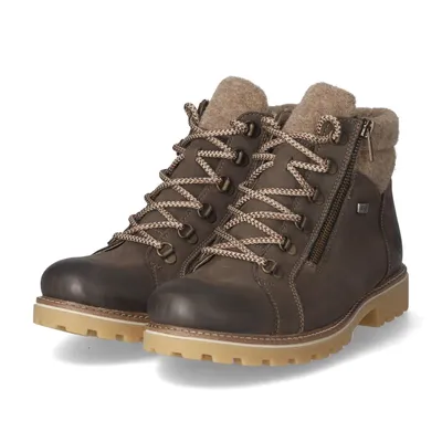 Produktbild von Remonte Damen Schnürstiefeletten/ Winterstiefeletten Braun Leder-Textil-Mix Größe: 39