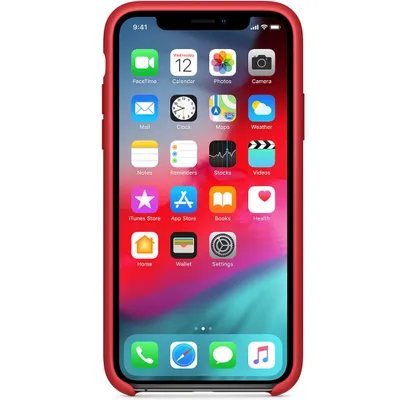 Produktbild von Apple MRWC2ZM/A, Hauthülle, Apple, iPhone XS, 14,7 cm (5.8"), Rot
