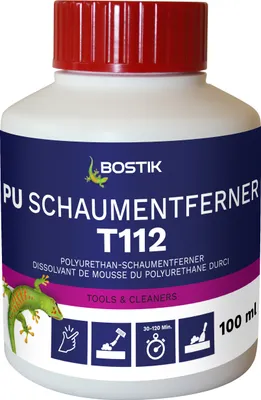 Produktbild von Bostik T112 PolyurethanSchaumentferner Reiniger 100ml Dose mit Applikator
