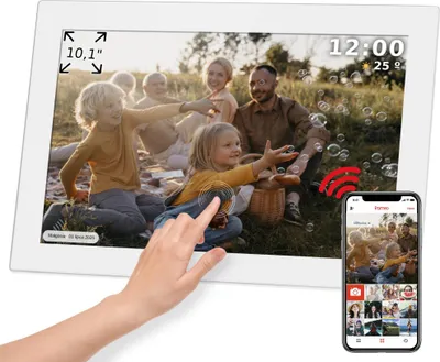 Image de Cadre photo numérique Kruger&Matz KM1100W Frame WiFi, 10,1 pouces, blanc