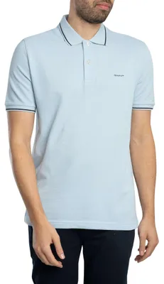 Produktbild von GANT Piqué-Poloshirt mit Spitze, Blau 3XL