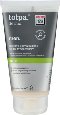 Image de Gel nettoyant pour le visage Tolpa Dermo Men Pure Deep Cleansing, 150 ml