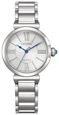 Citizen EM1070-83A Eco-Drive Solar Damenuhr Silberfarben 1