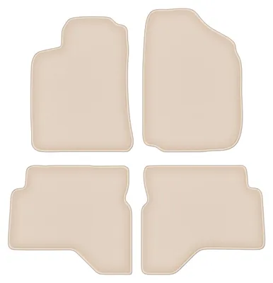 Produktbild von DURBAN Beige Velours-Fußmatten-Set für Mitsubishi Pajero Sport I SUV (1996-2008)