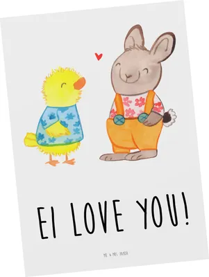 Produktbild von Mr. & Mrs. Panda Postkarte Ostern Freundschaft - Weiß - Geschenk, Osterhase, bildkarte, Ansichtskarten, Postkarten, Frühling, Liebe, Ostereier, Ostergrüße, Grußkarte