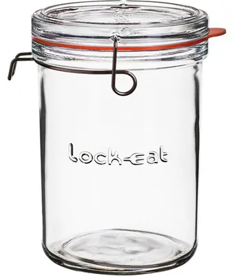 Immagine prodotto di Barattolo in vetro Lock con coperchio, capacità 100 cl, confezione da 6 pezzi