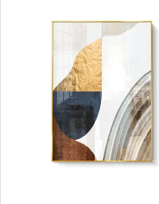 Produktbild von TPFLiving Kunstdruck LW-48 (OHNE RAHMEN) Poster - Leinwand - Wandbild - Hochauflösender Giclée-Druck, langlebig und hochwertig -  Nordic Art - Abstrakte Formen -  - Größe: 60x80cm