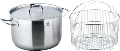 Produktbild von PRO-X Suppentopftopf incl. Korbeinsatz 28 Ø 10 l Edelstahl 18/10 Carl Schmidt Sohn 044022