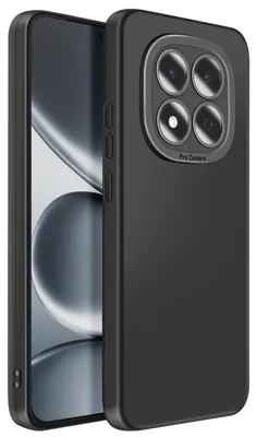 Immagine prodotto di Avizar, custodia in silicone con bordo rialzato per la fotocamera per Xiaomi Redmi Note 15 Pro 5G, nero