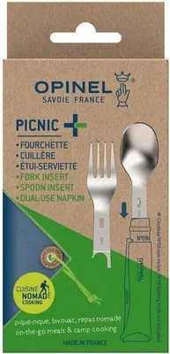 Zdjęcie produktu dla Opinel Picnic+ for N°08 Sztućce turystyczne