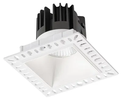 Image de Ideal Lux 319681 GAME TRIMLESS SQUARE, luminaire encastré LED 100 x 100 mm, 11 W, 1100/1010 lm, 3000 K, IP40, blanc