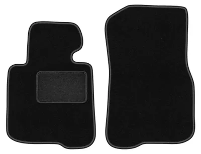 Immagine prodotto di Tappetini anteriori in moquette per BMW 4 F33 2013- (Coupe cabrio) – 2 pezzi, neri, su misura – Wielganizator LUX