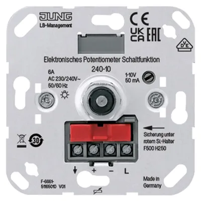 Image de Jung Potentiomètre électrique pour ballasts électroniques/transformateurs 240-10