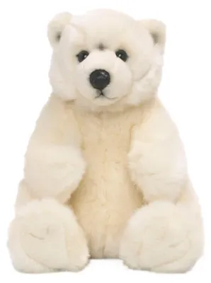 Produktbild von WWF Plüschtier Eisbär (sitzend, 22cm) lebensecht Kuscheltier Stofftier