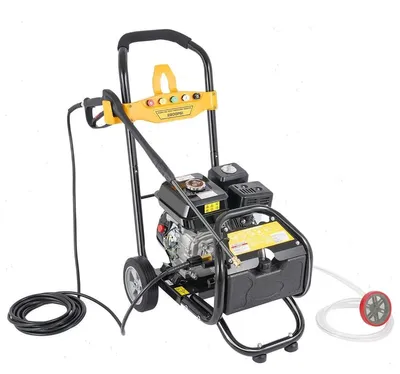 Produktbild von Hochdruckreiniger - Benzinbetrieben - 2200 PSI - 7,5 PS - 3400 U/min - 5 Düsen - 87×92 cm - Schwarz