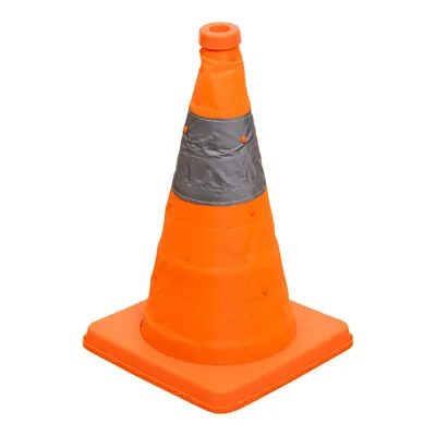 Produktbild von STIER Faltbarer Leitkegel 420 mm 1 Streifen 5 Stk, Verkehtskegel, Warnhütchen