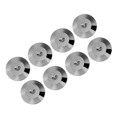Obrázek produktu pro 8 ks 25 x 4 mm univerzální měděná podložka pro reproduktory s izolačními patkami Podlahový disk Gun Color
