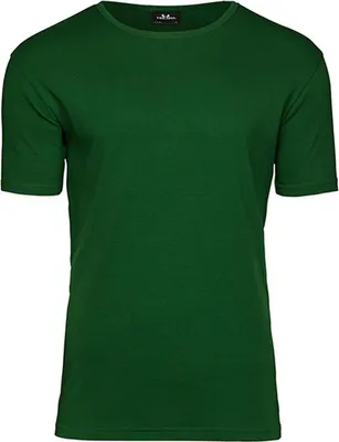 Produktbild von Tee Jays Herren Interlock T-Shirt, Rundhalsausschnitt, Kurzarm BC3311 (2XL) (Tannengrün)