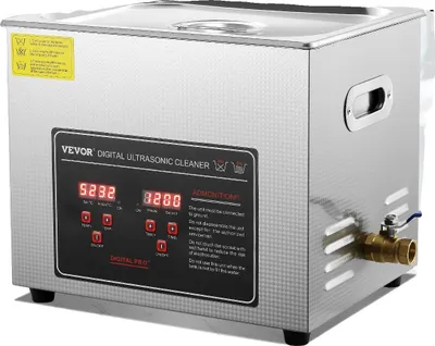 Image de VEVOR Nettoyeur à ultrasons, capacité 10L, haute puissance des ultrasons, contrôle digital , 10L