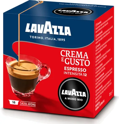 Produktbild von Lavazza A Modo Mio Crema e Gusto, Kaffeekapsel, Espresso, Medium geröstet, A Modo Mio, Arabica, Robusta, A Modo Mio