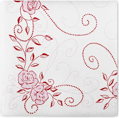 Produktbild von Airlaid Serviette Hochzeit in Bordeaux-Rosa, 40 x 40 cm, 50 Stück - Mank
