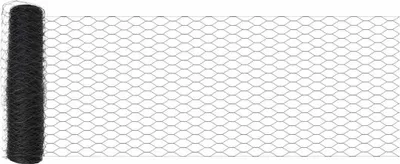 Produktbild von vidaXL Hexagonzaun Grau 0,6 x 25 m PVC