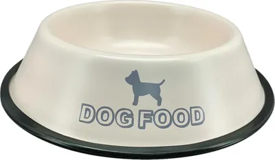 Image de Exner | Gamelle pour chien - 21 cm - Acier - Antidérapant - Durable - Avec motif de chien - Gamelle pour chien