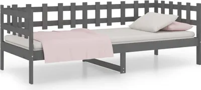 Obrázek produktu pro vidaXL Denní postel Grey 90x200 cm Masivní borovicové dřevo