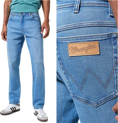Obrázek produktu pro WRANGLER, Pánské džíny, rovný střih, RIVER, W30 L34, Blau, Jeans, baggyjeans, buggy