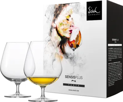 Immagine prodotto di Eisch Vorteilset 2 Stück 2 Cognacgläser 500/211 im 4 farb. Geschenkkarton SUPERIOR SENSISPLUS 25005211 und Geschenk + Spende