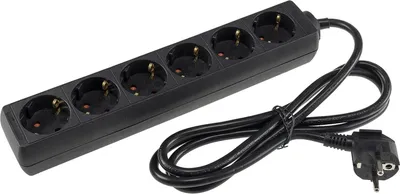 Produktbild von REV 0512364555, 1,4 m, Drinnen, 1,5 mm², Schwarz, 6 AC-Ausgänge, 250 V